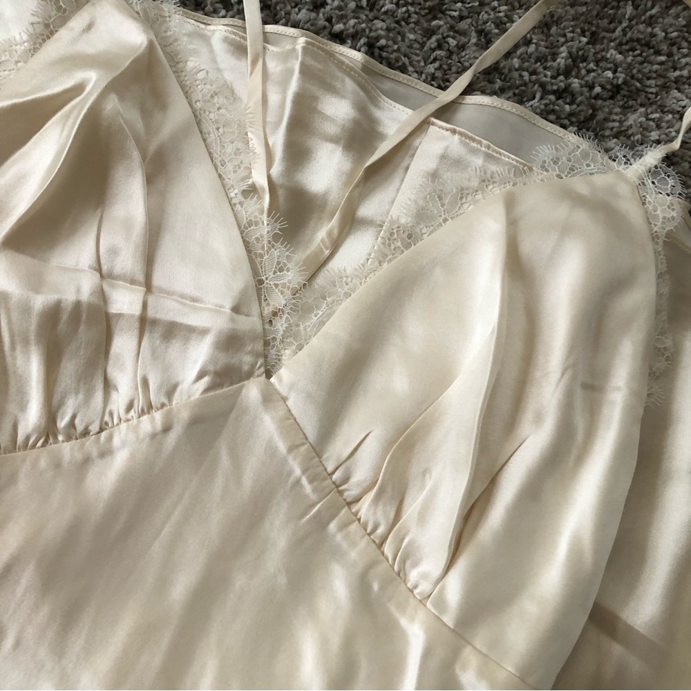 Reformation Maysen Silk Dress - Fior Di Latte - Picture 5 of 9